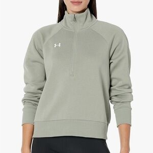 Under Armour Women's Green Pullover Half Zip Sweatshirt Size Large